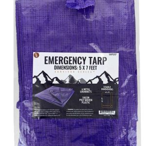 Blue Tarps with Metal Grommets - 5' x 7'