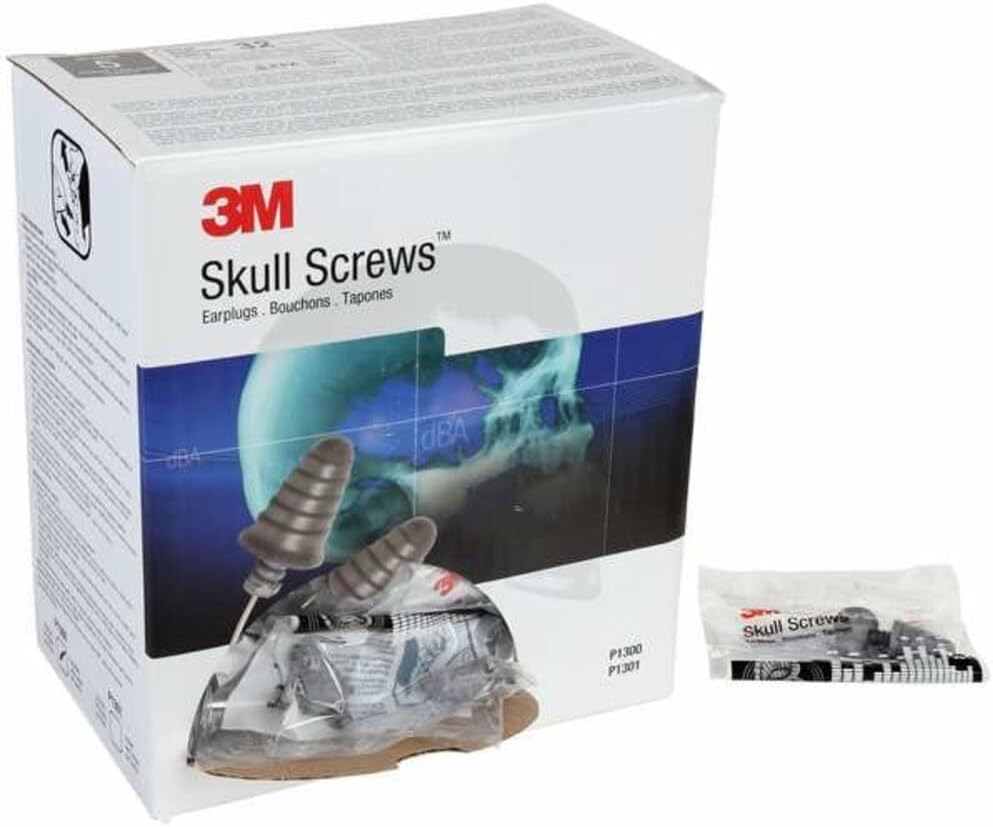 3M™ E-A-R™ Express Pod Plugs E988MB2 Metal Detectable Corded Reusable Earplugs — NRR 26 dB