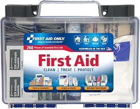 First Aid Kit, 181 Piece - Plastic Case