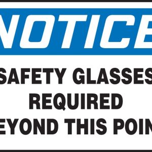 Accuform MPPE783VA 10" x 14" Aluminum OSHA Caution Safety Sign: Gloves Required In This Area