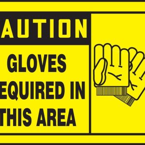 Accuform MPPE884VA 10" x 14" Aluminum Notice Sign: Safety Glasses And Face Shield