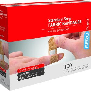 AEROPLAST Premium Fabric Standard Strip 7.2 X 1.9cm Box/100