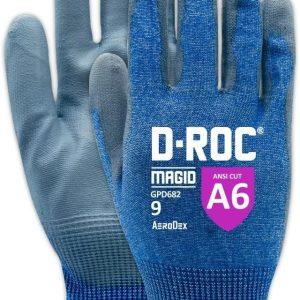 Magid D-ROC AeroDex 18-Gauge Extremely Lightweight Polyurethane Coated Touchscreen Glove