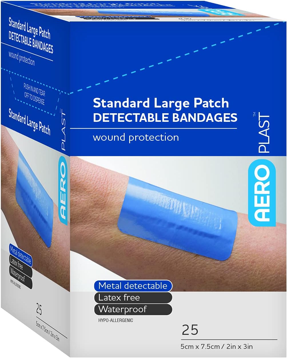 AeroPlast™ Detectable Knuckle Bandages 40/box #AD1003US | Aero Healthcare USA