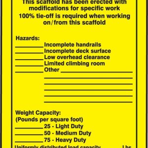 Accuform TRS315CTP Equipment Status Safety Tag: Safety Inspection, 25/PK