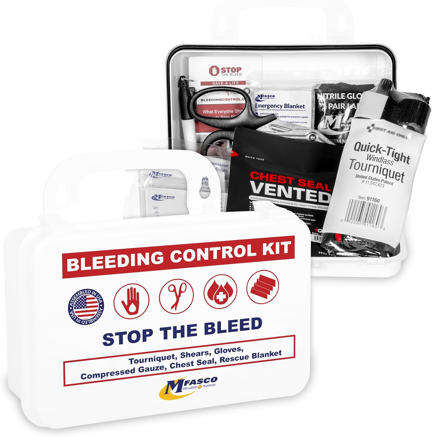 RAPIDSTOP Small Bleed Control with QUIKCLOT Combat Gauze- Tactical 8 x 18 x 6cm