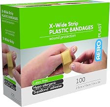 AEROPLAST Plastic X-Wide Strip 7.5 X 2.5cm Box/100