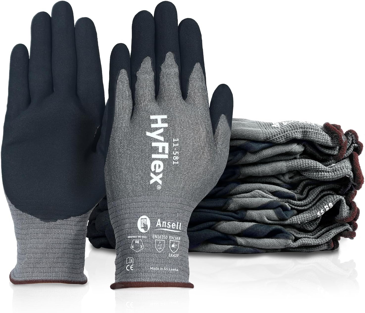 Ansell Winter Monkey Grip Foam-Insulated Vinyl-Coated Gloves — 23-173