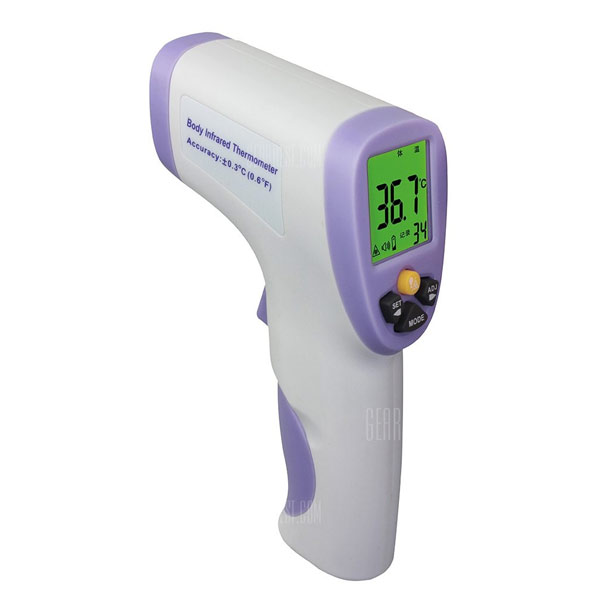 HTI HT820D Infrared Digital Forehead Thermometer NonContact LCD Accurate Instant 